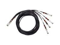 Cisco 100GBase Passive Copper Splitter Cable - Netværk-splitter - QSFP til SFP25G - 1 m - passivt - for Nexus 3232C, 93108TC-EX, 93180LC-EX, 93180YC-FX, 9336C-FX2, X97160YC-EX; UCS C4200 QSFP-4SFP25G-CU1M=