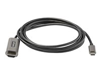 StarTech.com 6ft (2m) USB C to HDMI Cable 4K 60Hz with HDR10, Ultra HD USB Type-C to 4K HDMI 2.0b Video Adapter Cable, USB-C to HDMI HDR Monitor/Display Converter, DP 1.4 Alt Mode HBR3 - Thunderbolt 3 Compatible (CDP2HDMM2MH) - Adapterkabel - 24 pin USB-C han til HDMI han - 2 m - sort - 4K support, aktiv CDP2HDMM2MH