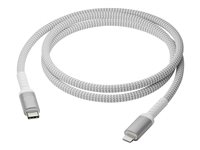 dbramante1928 re-charge - Lightning-kabel - 24 pin USB-C han til Lightning han - 1.2 m - 100 % genbrugt plastik, flettet kabel CB12CLGR7117
