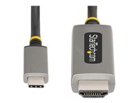 StarTech.com 3ft (1m) USB-C to HDMI Adapter Cable, 8K 60Hz, 4K 144Hz, HDR10, USB Type-C to HDMI 2.1 Video Converter Cable, USB-C DP Alt Mode/USB4/Thunderbolt 3/4 Compatible - USB-C Laptop to HDMI Monitor (134B-USBC-HDMI211M) - Adapterkabel - 24 pin USB-C han til HDMI han - 1 m - space grey - 8K60 Hz support, 4K144 Hz support 134B-USBC-HDMI211M