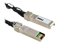 Dell 40GbE Passive Copper Direct Attach Cable - Netværkskabel - QSFP+ til QSFP+ - 3 m - for Networking C9010, S6010; PowerEdge C6420; PowerSwitch S4112, S5212; Networking S4048 470-AAWN