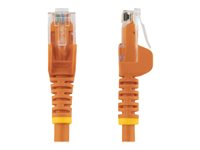 StarTech.com 3m CAT6 Ethernet Cable, 10 Gigabit Snagless RJ45 650MHz 100W PoE Patch Cord, CAT 6 10GbE UTP Network Cable w/Strain Relief, Orange, Fluke Tested/Wiring is UL Certified/TIA - Category 6 - 24AWG (N6PATC3MOR) - Patchkabel - RJ-45 (han) til RJ-45 (han) - 3 m - UTP - CAT 6 - formet, knastfri - orange N6PATC3MOR