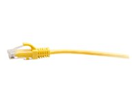 C2G 15ft (4.5m) Cat6a Snagless Unshielded (UTP) Slim Ethernet Network Patch Cable - Yellow - Patchkabel - RJ-45 (han) til RJ-45 (han) - 4.5 m - 4.8 mm - UTP - CAT 6a - knastfri, formet - gul C2G30172
