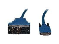 Cisco - V.35-kabel (DTE) - Smart Serial (han) til M/34 (V.35) (han) - 3 m - blå - for Cisco 1700, 1720, 805, AS5300 CAB-SS-V35MT=