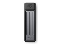 Seagate Ultra Compact STMX2000400 - SSD - 2 TB - ekstern (bærbar) - USB 3.2 Gen 2 (USB-C stikforbindelse) - mørkegrå - med Seagate Rescue Data Recovery STMX2000400