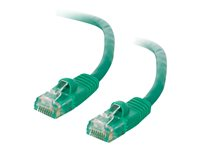 C2G Cat5e Booted Unshielded (UTP) Network Patch Cable - Patchkabel - RJ-45 (han) til RJ-45 (han) - 10 m - UTP - CAT 5e - formet, knastfri, strenget - grøn 83207