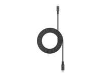 mophie - Lightning-kabel - 24 pin USB-C han til Lightning han - 1.8 m - sort 409903200