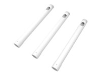 Multibrackets M Pro HD Series - Komponenter til montering (3 poler) - forlængelsespæle - for projektor - 3 x 500 mm - stål - hvid - loftsmonterbar 7350105212352