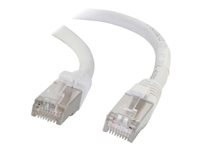 C2G Cat5e Booted Shielded (STP) Network Patch Cable - Patchkabel - RJ-45 (han) til RJ-45 (han) - 50 m - STP - CAT 5e - formet - hvid 83890