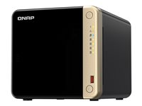 QNAP TS-464 - NAS-server - 4 bays - 32 TB - SATA 6Gb/s - HDD 8 TB x 4 - RAID RAID 0, 1, 5, 6, 10, JBOD - RAM 8 GB - 2.5 Gigabit Ethernet - iSCSI support TS-464-8G+4XST8000VN004