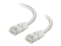 C2G Cat5e Booted Unshielded (UTP) Network Patch Cable - Patchkabel - RJ-45 (han) til RJ-45 (han) - 1.5 m - UTP - CAT 5e - formet, knastfri, strenget - hvid 83262