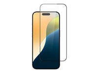 Screenor - Skærmbeskytter for mobiltelefon - glas - sort - for Apple iPhone 16 Pro Max 16061SN