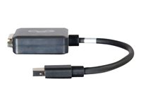 C2G 20cm Mini DisplayPort to DVI Adapter - Thunderbolt to Single Link DVI-D Converter M/F - Black - DisplayPort kabel - Mini DisplayPort (han) til DVI-D (hun) - 20 cm - sort 84311