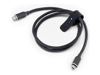 mophie charge stream - USB-kabel - 24 pin USB-C (han) til 24 pin USB-C (han) - USB4 - 80 cm - flettet kabel, op til 240 W strømforsyningssupport 409912837