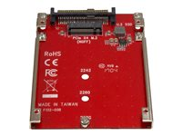 StarTech.com M.2. PCI-e NVMe to U.2 (SFF-8639) Adapter - Not Compatible with SATA Drives or SAS Controllers - For M.2 PCIe NVMe SSDs - PCIe M.2 Drive to U.2 Host Adapter - M2 SSD Converter (U2M2E125) - Interfaceadapter - M.2 - M.2 Card - U.2 - rød U2M2E125