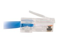 C2G Cat5e Non-Booted Unshielded (UTP) Network Patch Cable - Patchkabel - RJ-45 (han) til RJ-45 (han) - 2 m - UTP - CAT 5e - strenget, uniboot - blå 83023