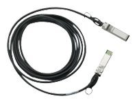 Cisco SFP+ Copper Twinax Cable - Direkte påsætning-kabel - SFP+ til SFP+ - 1 m - dobbelt-axial - for 250 Series; Catalyst 2960, 2960G, 2960S, ESS9300; Nexus 93180, 9336, 9372; UCS 6140, C4200 SFP-H10GB-CU1M=