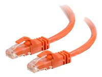 C2G Cat6 Booted Unshielded (UTP) Network Patch Cable - Patchkabel - RJ-45 (han) til RJ-45 (han) - 5 m - UTP - CAT 6 - formet, knastfri, strenget - orange 83578