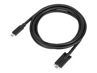 Targus - USB-kabel - 24 pin USB-C (han) til 24 pin USB-C (han) kan skrues - 1.8 m - sort - for P/N: DOCK191USZ, DOCK430EUZ, DOCK430USZ ACC1122GLX