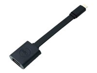 Dell - USB adapter - 24 pin USB-C (han) til USB Type A (hun) - USB 3.1 - 13.2 cm - sort DBQBJBC054