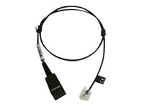 Jabra - Kabel til hovedsæt - Quick Disconnect til RJ-45 - 50 cm - for BIZ 2300, 2400; Siemens OpenStage 30, 40, 40T, 60, 80, 80T 8800-00-94