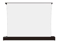 Multibrackets M - Projektor skærm med gulvholder - LS, electric, rising, RS232 - fritstående - motoriseret - 118" (300 cm) - 16:9 - Matte White - sort 7350105218668