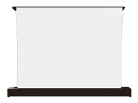 Multibrackets M - Projektor skærm med gulvholder - LS, electric, rising, RS232 - fritstående - motoriseret - 84" (213 cm) - 16:9 - Matte White - sort 7350105218644