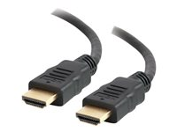 C2G 1.5m High Speed HDMI Cable with Ethernet - 4k - UltraHD - HDMI-kabel med Ethernet - HDMI han til HDMI han - 1.5 m - afskærmet - sort 82025