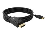 VISION Professional - Adapterkabel - DisplayPort han til HDMI han - 1 m - sort - 4K support TC 1MDPHDMI/BL