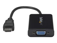 StarTech.com HDMI to VGA Video Adapter Converter with Audio for Desktop PC / Laptop / Ultrabook - 1920x1080 - Videoadapter - HDMI han til HD-15 (VGA), ministik, Micro-USB Type B hun - 25 cm - sort - 1080p support, aktiv - for P/N: DK30CH2DEP, DK30CH2DEPUE, MST30C2DPPD HD2VGAA2