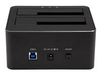 StarTech.com Dual-Bay USB 3.0 to SATA Hard Drive Docking Station, USB Hard Drive Dock, External 2.53.5 SATA IIIIII, SSDHDD Docking Station, Hot-Swap Hard Drive Bays - Top-Loading - HDD dockingstation - båse: 2 - 2.5", 3.5" - SATA 6Gb/s - USB 3.0 - sort - for P/N: SVA12M5NA SDOCK2U33V