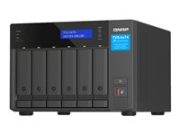 QNAP TVS-H674 - NAS-server - 6 bays - SATA 6Gb/s - RAID JBOD, 0, 1, 5, 6, 10, 50, TM, RAID TP - RAM 32 GB - Gigabit Ethernet / 2.5 Gigabit Ethernet - iSCSI support TVS-H674-I5-32G