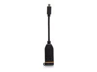 C2G Micro HDMI to HDMI Dongle Adapter Converter for AV Adapter Ring - HDMI-kabel - 19 pin micro HDMI Type D han loddet til HDMI hun loddet - sort - 4K support, 4K30 Hz support, 1080p support C2G30067