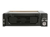 StarTech.com 5.25 in Rugged SATA Hard Drive Mobile Rack Drawer - Aluminum Removable Hard Drive Bay (DRW150SATBK) - Lagrings mobil rack - 3.5" - sort DRW150SATBK