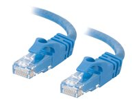 C2G Cat6 Booted Unshielded (UTP) Network Patch Cable - Patchkabel - RJ-45 (han) til RJ-45 (han) - 1 m - UTP - CAT 6 - formet, knastfri, strenget - blå 83386
