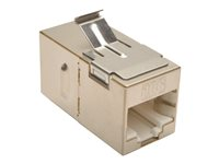 Eaton Tripp Lite Series Cat6 Straight Through Modular Shielded In-line Snap-in Coupler (RJ45 F/F), TAA - Netværkskobling - TAA-kompatibel - RJ-45 (hun) til RJ-45 (hun) - CAT 6a - sølv N235-001-SH-6A