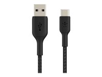 Belkin BoostCharge - USB-kabel - 24 pin USB-C (han) til USB (han) - 15 cm - sort CAB002BT0MBK