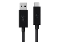 Belkin 3.1 USB-A to USB-C Cable - USB-kabel - USB Type A (han) til 24 pin USB-C (han) - USB 3.1 - 91.4 cm - sort F2CU029BT1M-BLK