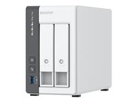 QNAP TS-216G - NAS-server - 2 bays - 12 TB - SATA 6Gb/s - HDD 6 TB x 2 - RAID JBOD, RAID 0, 1 - RAM 4 GB - 2.5 Gigabit Ethernet - iSCSI support K/TS-216G+2XMN10ADA600S