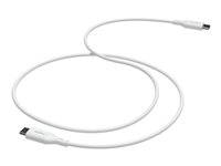 mophie essentials - USB-kabel - 24 pin USB-C (han) til 24 pin USB-C (han) - 1 m - USB Power Delivery (60W) - hvid 409913177
