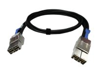 QNAP CAB-PCIE10M-8644-8X - SAS eksternt kabel - 36 pin 8 x SFF-8644 (han) til 36 pin 8 x SFF-8644 (han) - 1 m - sort CAB-PCIE10M-8644-8X