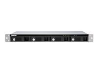 QNAP TR-004U - Harddisk-array - 4 bays (SATA-300) - USB 3.1 Gen 1 (ekstern) - rackversion - 1U TR-004U