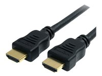 StarTech.com 2m High Speed HDMI Cable w/ Ethernet Ultra HD 4k x 2k - HDMI-kabel med Ethernet - HDMI han til HDMI han - 2 m - sort HDMM2MHS