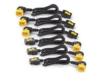 APC - Strømkabel - IEC 60320 C19 til IEC 60320 C20 - 16 A - 1.22 m - 90° stik, haspet - sort - for P/N: SMT2200I-AR, SMT2200R2I-AR, SMT3000I-AR, SMT3000R2I-AR, SRT1500XLI, SRT2200XLI-KR AP8714R