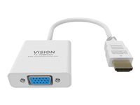 Vision Techconnect - Video transformer - HDMI - VGA - hvid TC-HDMIVGA