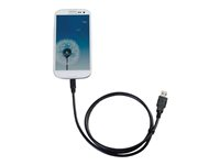 C2G Samsung Galaxy Charge and Sync Cable - Opladning/datakabel - Micro-USB Type B han til USB han - 1.83 m - sort 81711