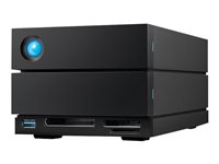 LaCie 2big Dock STLG16000400 - Harddisk-array - 16 TB - 2 bays (SATA-600) - HDD 8 TB x 2 - Thunderbolt 4, USB 3.2 Gen 2 (ekstern) - med 5 års Rescue Data Recovery Service Plan STLG16000400