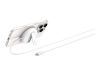 Belkin BoostCharge Pro - Trådløs opladningspude - magnetisk - 15 Watt - Fast Charge - hvid WIA011HQWH