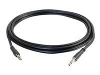 C2G Slim 6ft Slim Aux 3.5mm Audio Cable - M/M - Audiokabel - mini-phone stereo 3.5 mm han til mini-phone stereo 3.5 mm han - 1.83 m - afskærmet - sort 22601