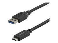 StarTech.com 3 ft 1m USB to USB C Cable - USB 3.1 10Gpbs - USB-IF Certified (USB31AC1M) - USB-kabel - 24 pin USB-C (han) til USB Type A (han) - USB 3.1 - 1 m - sort - for P/N: DKM30CHDPD, DKM30CHDPDUE, HB31C2A2CME, HB31C3A1CME, PEXUSB312A1C1H, PEXUSB312A2C2V USB31AC1M
